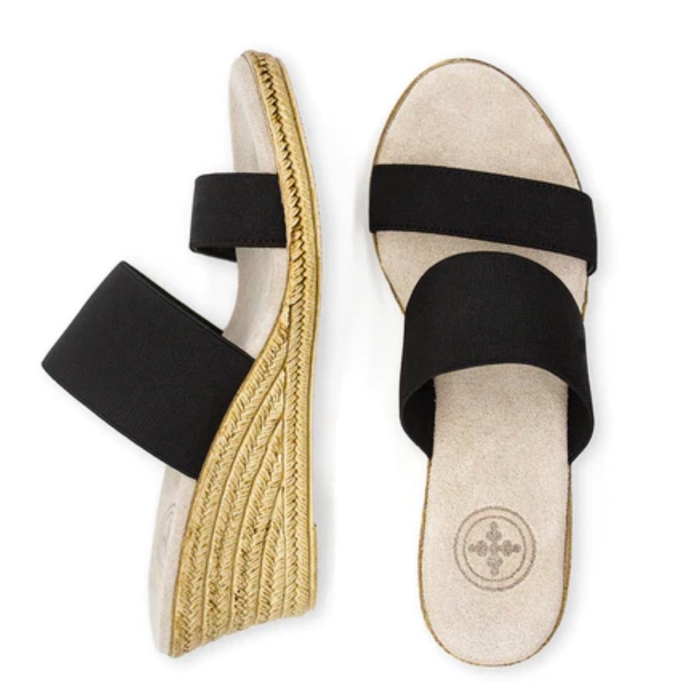 Charleston Shoe Co Backless Coop Slides, Black, BRAND NEW in Box
